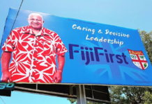 A FijiFirst billboard near Nadi