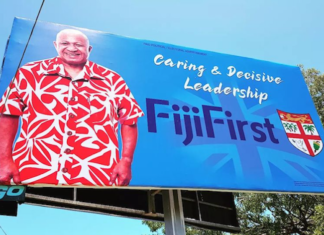 A FijiFirst billboard near Nadi