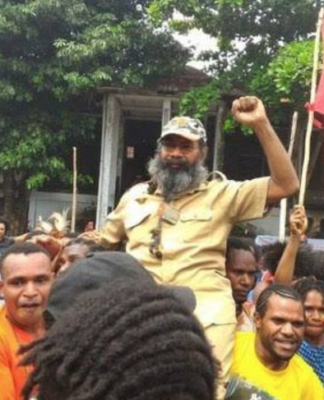 Ex-political prisoner and a Papuan civil rights leader Filep Karma