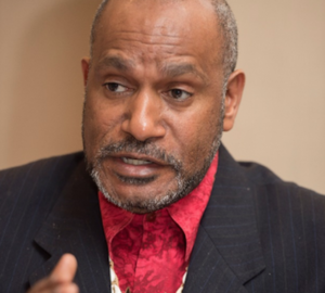 West Papuan leader Benny Wenda speaking recently at Queen Mary University of London