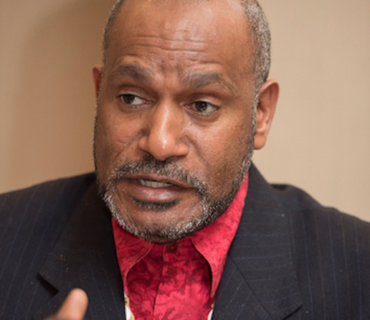 West Papuan leader Benny Wenda speaking recently at Queen Mary University of London