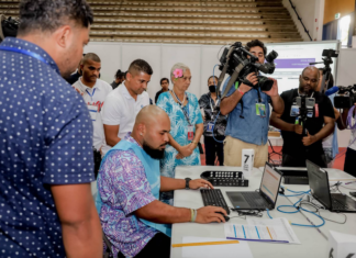 Counting at the Fijian Elections Office