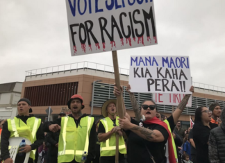 A hīkoi in Dargaville was held amid the stoush between Kaipara Mayor Craig Jepson and Māori ward councillor Pera Paniora