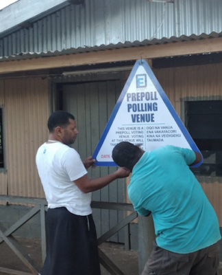 Pre-polling venues have been set up in Fiji