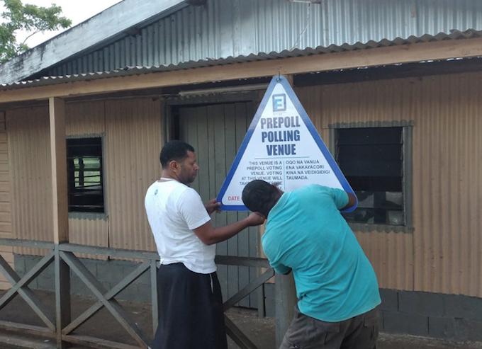 Pre-polling venues have been set up in Fiji