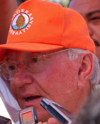 Former Tahitian President Gaston Flosse