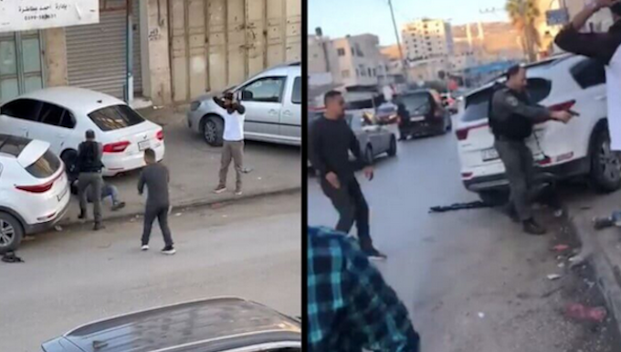 Stills of the execution of Ammar Mefleh in Huwwara, just south of Nablus, Occupied Palestine,