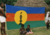The Kanak flag designed by the pro-independence FLNKS