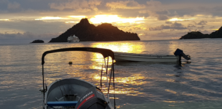 A sunset in the Mamanucas, Fiji