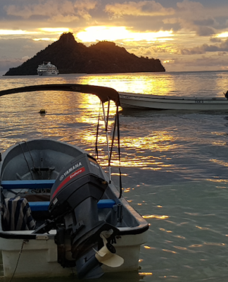 A sunset in the Mamanucas, Fiji