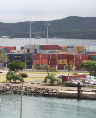 New Caledonia unions win pay rise for lowest earners The port of Noumea in New Caledonia . . . unions had sought an across-the-board pay increase of 6 percent in the private sector to offset inflation