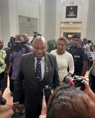 The newly elected prime minister of Fiji Sitiveni Rabuka