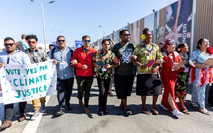 Pacific climate protest