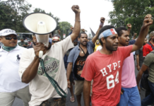 A Papuan protest