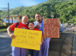 Protesting American Samoa nurses