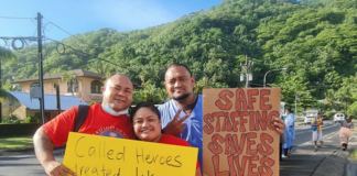 Protesting American Samoa nurses