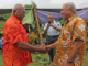 Former prime minister Sitiveni Rabuka (left) and caretaker PM Voreqe Bainimarama in January 2018