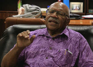 Fiji Prime Minister Sitiveni Rabuka
