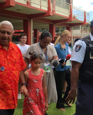 Provisional results in Fiji election show ruling FijiFirst party in the lead FijiFirst party leader Voreqe Bainimarama