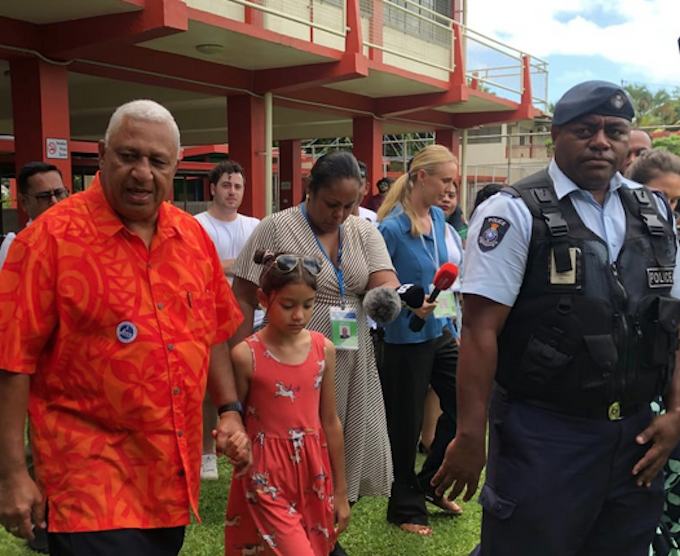 FijiFirst party leader Voreqe Bainimarama
