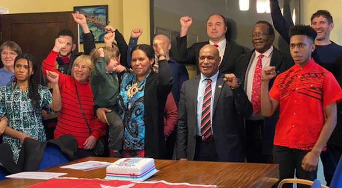 United Liberation Movement for West Papua solidarity workers in London, United Kingdom