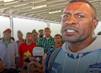 Stranded passengers at the capital Port Moresby's Jacksons Airport