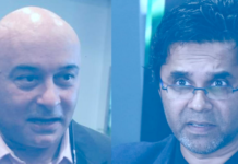 FBC chair Ajay Bhai Amrit (left) and terminated chief executive Riyaz Sayed-Khaiyum