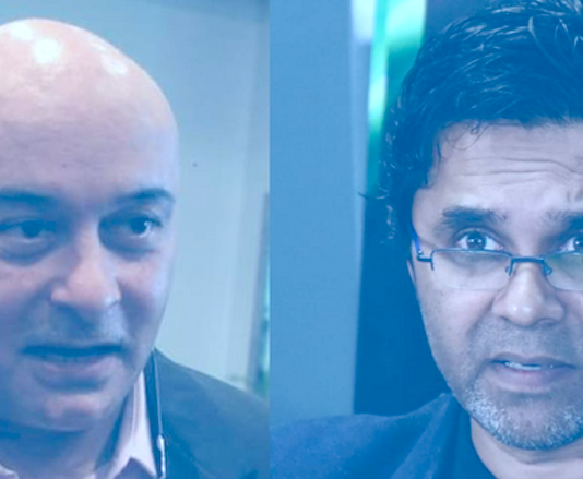 FBC chair Ajay Bhai Amrit (left) and terminated chief executive Riyaz Sayed-Khaiyum