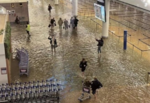 Flooding at Auckland International Airport