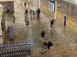 Flooding at Auckland International Airport