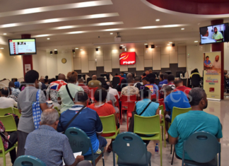 Customers waiting to be served at the Fiji National Provident Fund (FNPF) building