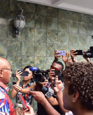 Fiji Prime Minister Sitiveni Rabuka