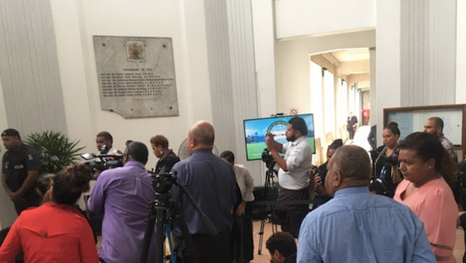 Fiji’s revised Media Act currently being drafted, confirms Rabuka Fiji journalists and media workers cover the first sitting of Parliament