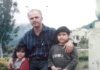 Iranian refugee Hamid and two of his children