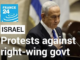 Israel's new extreme rightwing government triggers protests