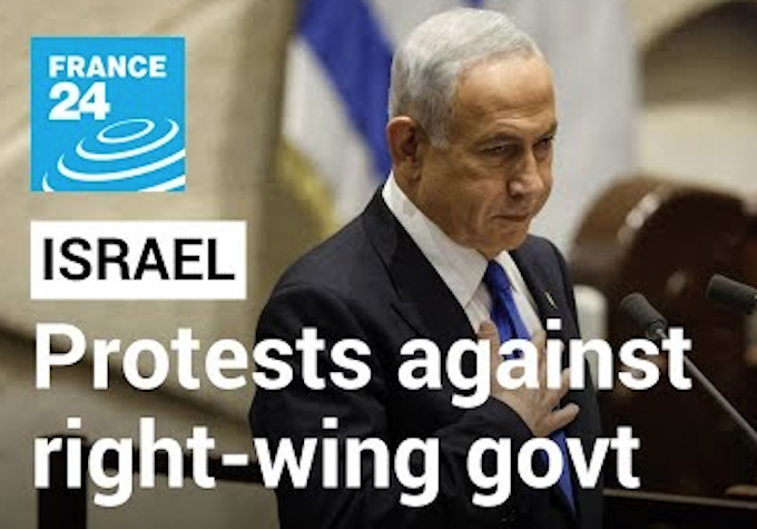 Israel's new extreme rightwing government triggers protests