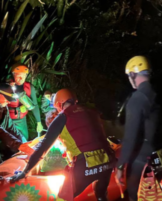 Volunteer rescuers from Auckland's Muriwai lifeguard squad