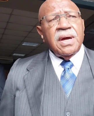 Fiji Prime Minister Sitiveni Rabuka