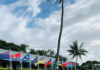Some of the flags of the 16-nation regional University of the South Pacific