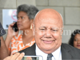 Fiji Deputy Prime Minister Viliame Gavoka