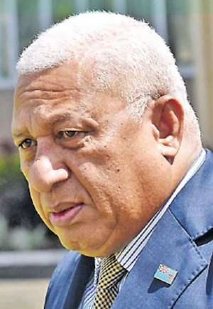 Fiji Opposition leader Voreqe Bainimarama