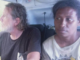 PNG Prime Minister James Marape shared this photo on Facebook of Professor Bryce Barker and one of his research colleagues after their release