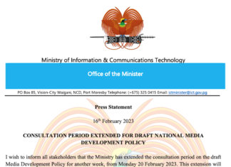 The new draft PNG communication policy