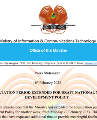 The new draft PNG communication policy