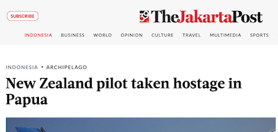 The hostage-taking as reported by The Jakarta Post 070223