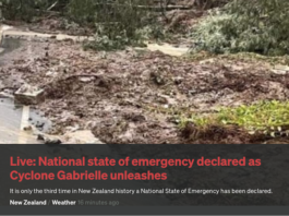 A national state of emergency declared in Aotearoa New Zealand