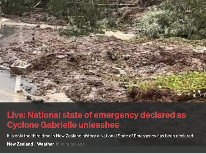A national state of emergency declared in Aotearoa New Zealand