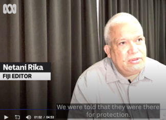 Former Fiji Times editor-in-chief Netani Rika