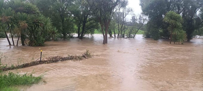 The Oosterman property floodplain after Auckland's Great Flood