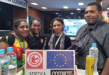 The Media Council of PNG working with Transparency International PNG in 2021.